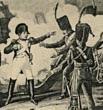 Napoléon Bonaparte durant la bataille de Montereau.