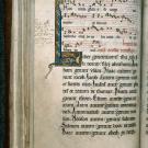 BM Provins, Fonds ancien, ms. 11, missel-prosaire de Sens, XIIIe s, feuillet avec initiale enluminée
