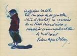 Autographe de Pierre Mac Orlan