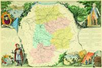 Carte du département de Seine-et-Marne, 1856.
