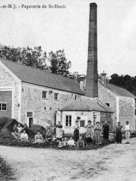 Papeterie de Saint-Denis à Moulin-du-Pont (Seine-et-Marne) 