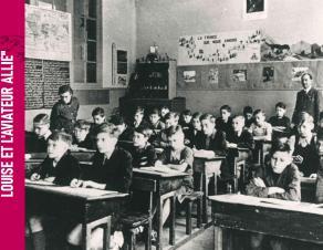 Vue d'une salle de classe durant l'Occupation