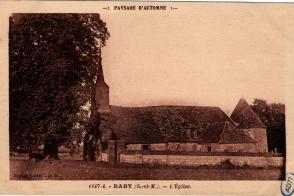 Carte postale, église Sainte-Anne de Baby.