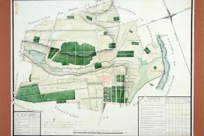 Le château et son jardin sur le plan d’intendance de Champs-sur-Marne, 1783.