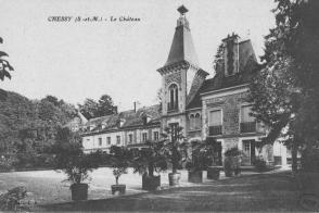 Chessy, le château, carte postale.