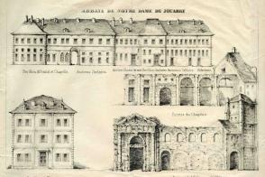 Détail d’une estampe représentant l’abbaye Notre-Dame de Jouarre, 12 mai 1852.