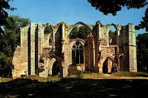 Les ruines de l’abbaye du Lys à Dammarie-lès-Lys fondée par Blanche de Castille.