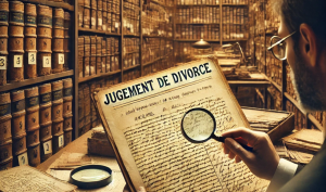 Illustration jugement de divorce