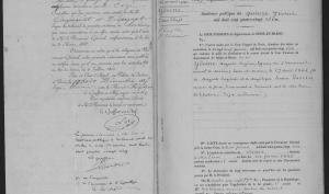 Registre d'arrêts de la Cour d'assises