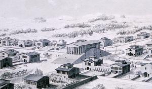 Détail de la gravure de Claude Nicolas Ledoux