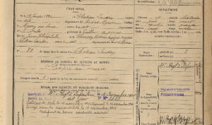 Fiche matricule d'Arthur Chaussy (FRAD77, 1R1258)