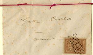 Le testament de 1876 – enveloppe (recto)