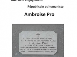 Couverture du livre "Une vie d’engagement : Républicain et humaniste, Ambroise Pro"