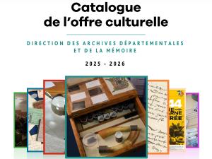 Page de couverture du catalogue de l'offre culturelle