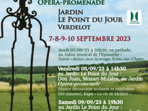 affiche du spectacle à Verdelot 7-10 sept 2023