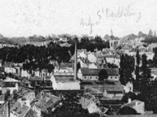 L’expéditeur de cette carte situe les Archives, installées dans l’ancienne abbaye Saint-Père de 1890 à 1990.