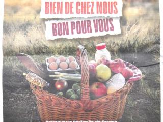 Affiche de promotion des produits d'Ile-de-France à l'occasion du Salon de l'Agriculture