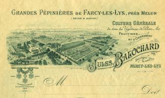 Grandes Pépinières de Farcy-les-Lys, près Melun.