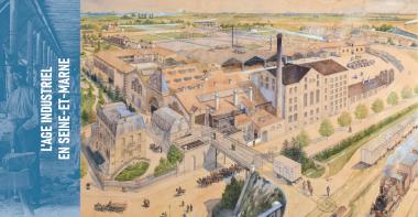 Vue de l'usine Gruber à Melun, et d'un ouvrier meulier à la Ferté-sous-Jouarre