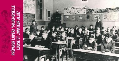 Vue d'une salle de classe durant l'Occupation