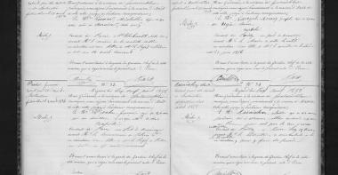 Page d'un registre d'écrou (AD77, YP632)