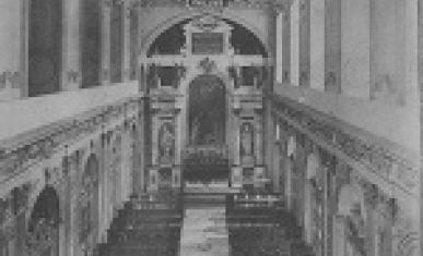 La Chapelle de la Trinité du Château de Fontainebleau est décorée par Martin Fréminet à partir de 1608.