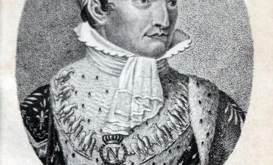 Portrait de Napoléon issu de l’Almanach du Gotha, année 1808 (AD77, REV3518/2)