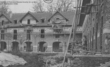 Maison de retraite des artistes dramatiques, en travaux avant l’ouverture. 