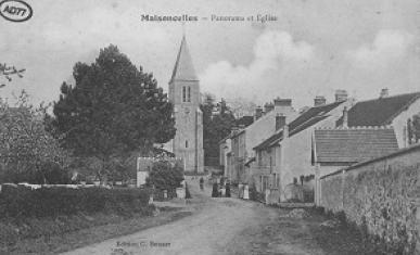 Maisoncelles-en-Brie, panorama de l’église.