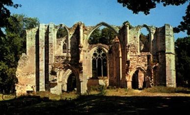 Les ruines de l’abbaye du Lys à Dammarie-lès-Lys fondée par Blanche de Castille.