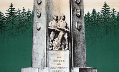 Détail d'une affiche à la mémoire des maquisards (SC26301)