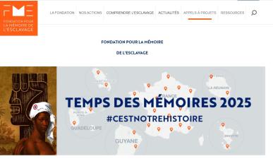 Vue du site de la fondation pour la mémoire de l'esclavage