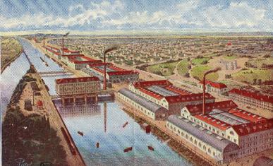 Vue générale de l’usine de Noisiel