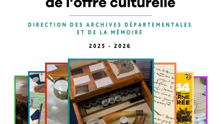 Page de couverture du catalogue de l'offre culturelle