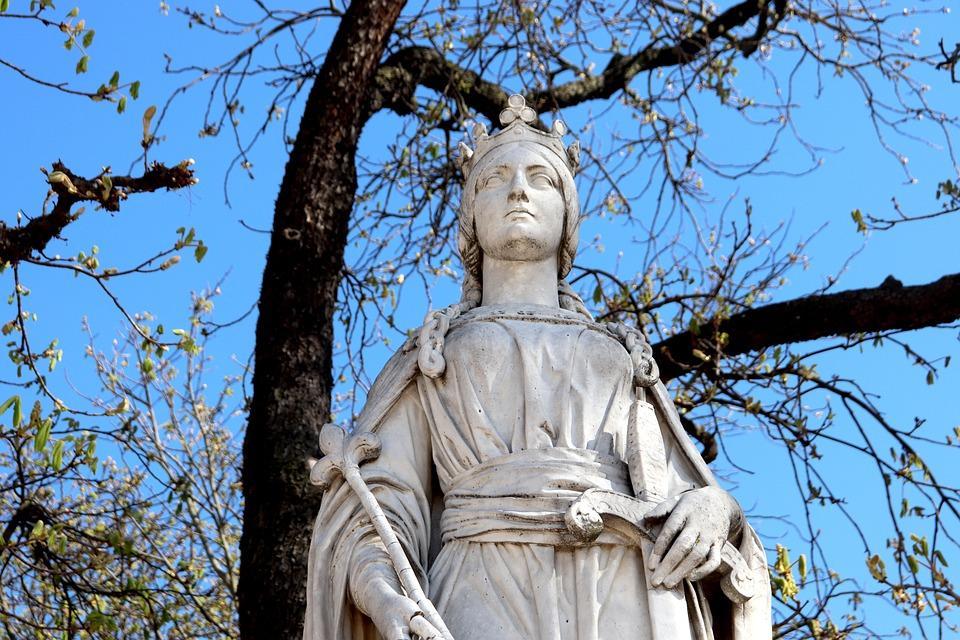 Statue de Mathilde de Flandre dans le Jardin du Luxembourg